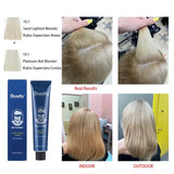 Professional Hair Dye Permanent Golden Brown Sliver Hair