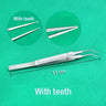 Stainless Steel Round Handle Micro Tweezers Eyelid