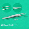 Stainless Steel Round Handle Micro Tweezers Eyelid