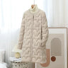 New Mid-Length Puffer Coats Women' Round Neck Fashion