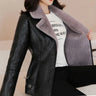 New Winter Pu Leather Jacket Short Blazers Coat