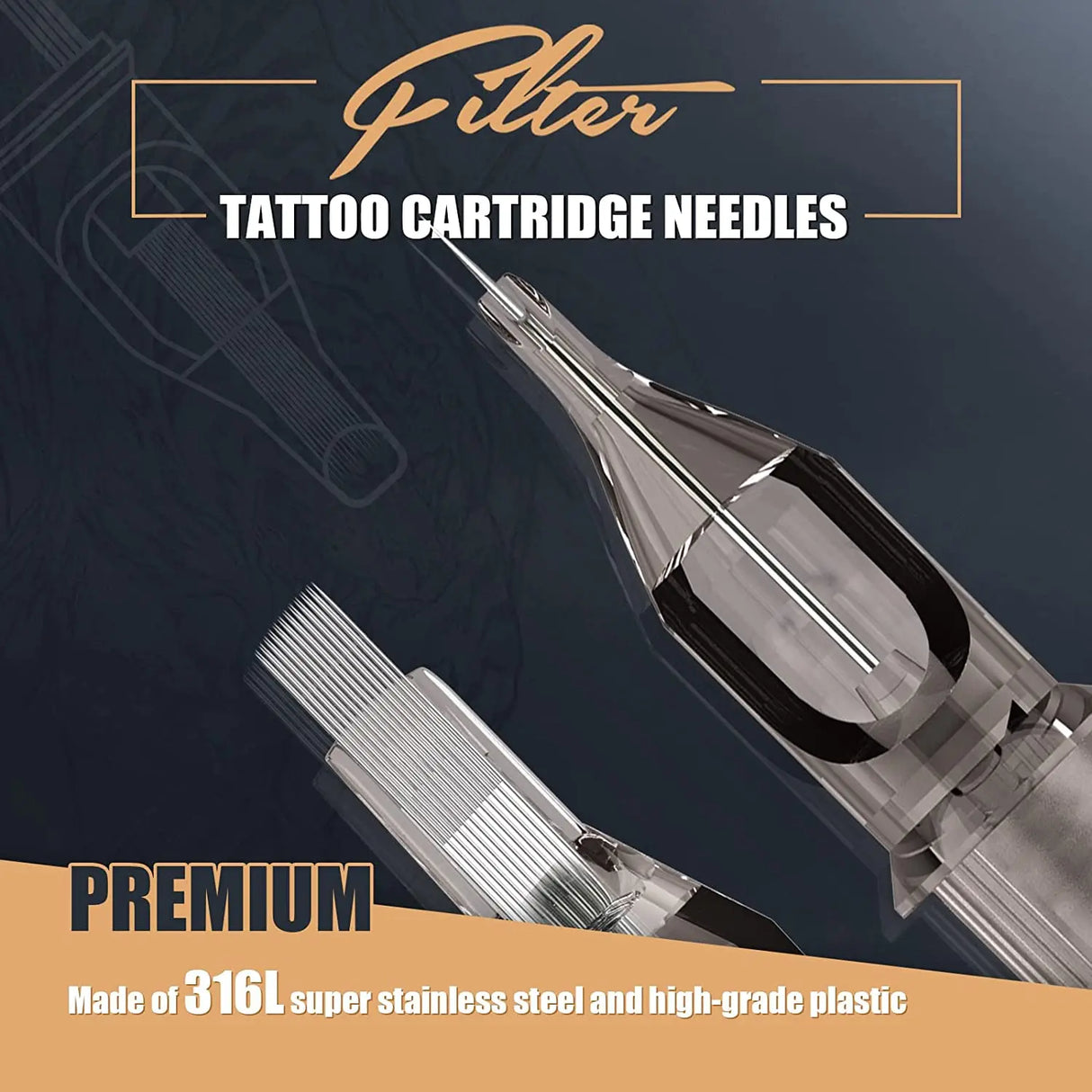 Assorted Sizes Ez Filter Cartridge Tattoo Needle