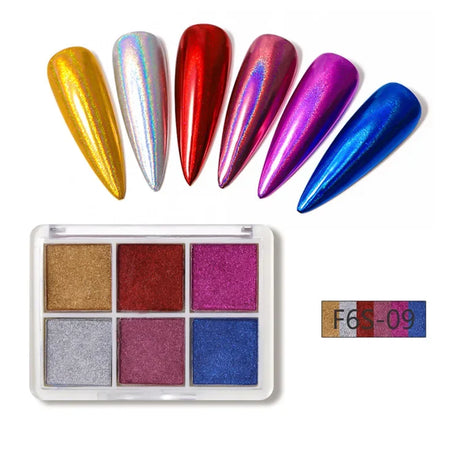 Colors Holographics Laser Aurora Solid Mirror Nail Glitter