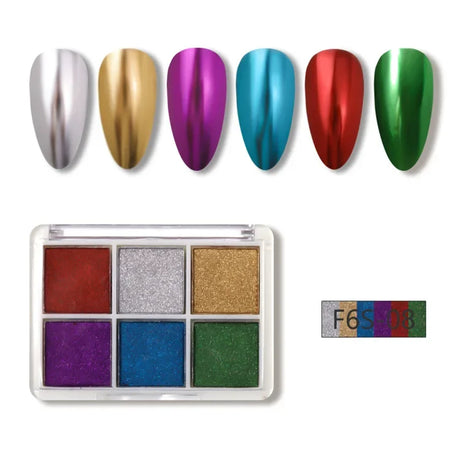 Colors Holographics Laser Aurora Solid Mirror Nail Glitter