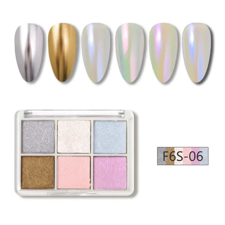 Colors Holographics Laser Aurora Solid Mirror Nail Glitter
