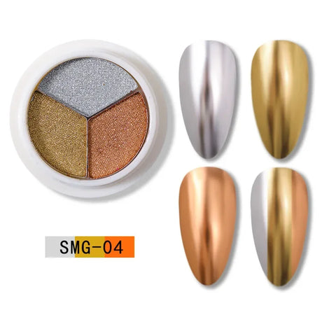 Colors Holographics Laser Aurora Solid Mirror Nail Glitter