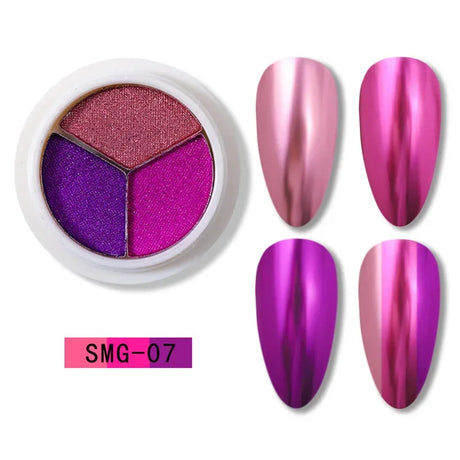 Colors Holographics Laser Aurora Solid Mirror Nail Glitter