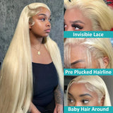 Density Hd Honey Blonde Straight 13X4 Lace Frontal