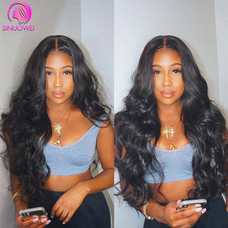 Sinuowei U V Part Wig Body Wave Human