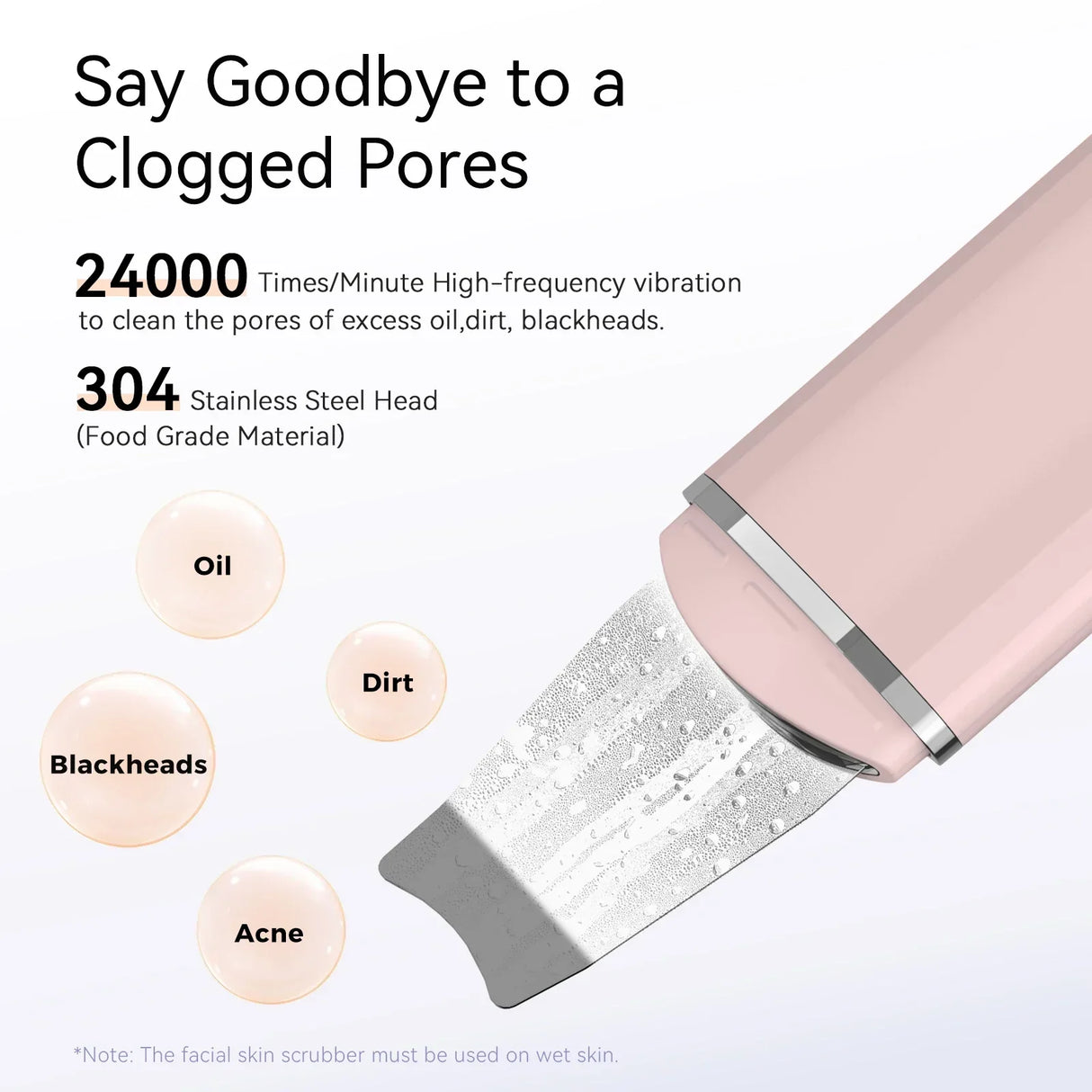 Anlan Ultrasonic Skin Scrubber Deep Face Cleaning Machine