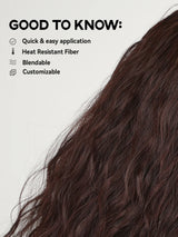 Inches Headband Wig Long Wavy Braid Hair Hoop
