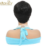 Short Bob Straight Human Hair Wigs Natural Color
