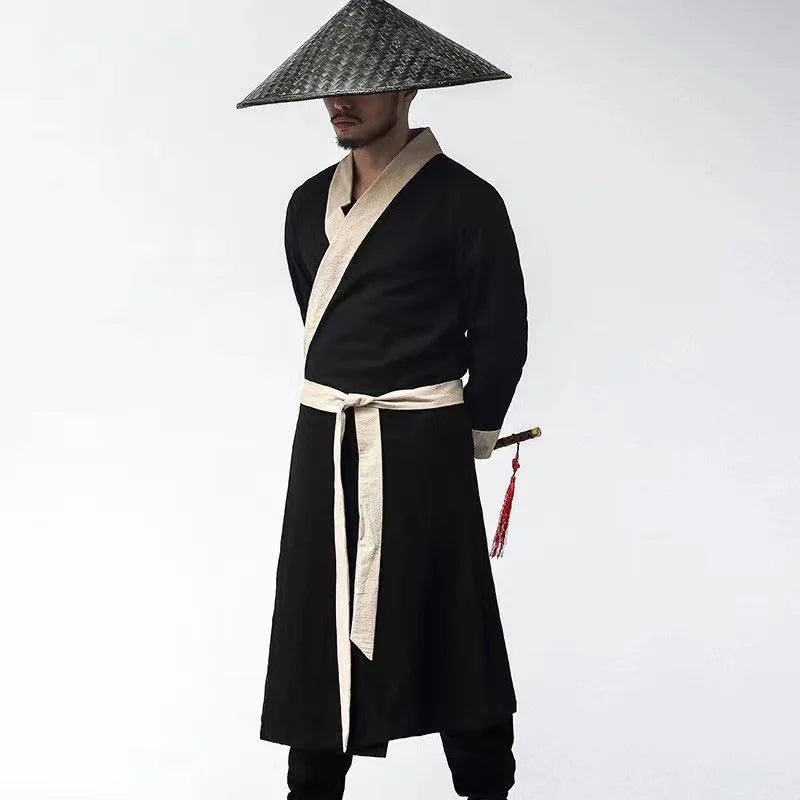 Ancient Chinese Male Hero Costume Traditional Swordsman Clothing