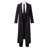 Anime Chainsaw Man Makima Cosplay Costume Black Trench