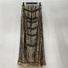 Autumn Retro Sequined X Long Skirt Vintage Beading