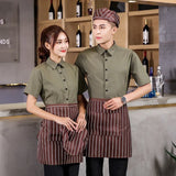 Bakery Work Wear Coffe Shop Waitress Unfiorm Short