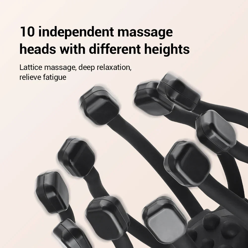 Electric Head Massager Octopus Scalp Vibration Massage Instrument