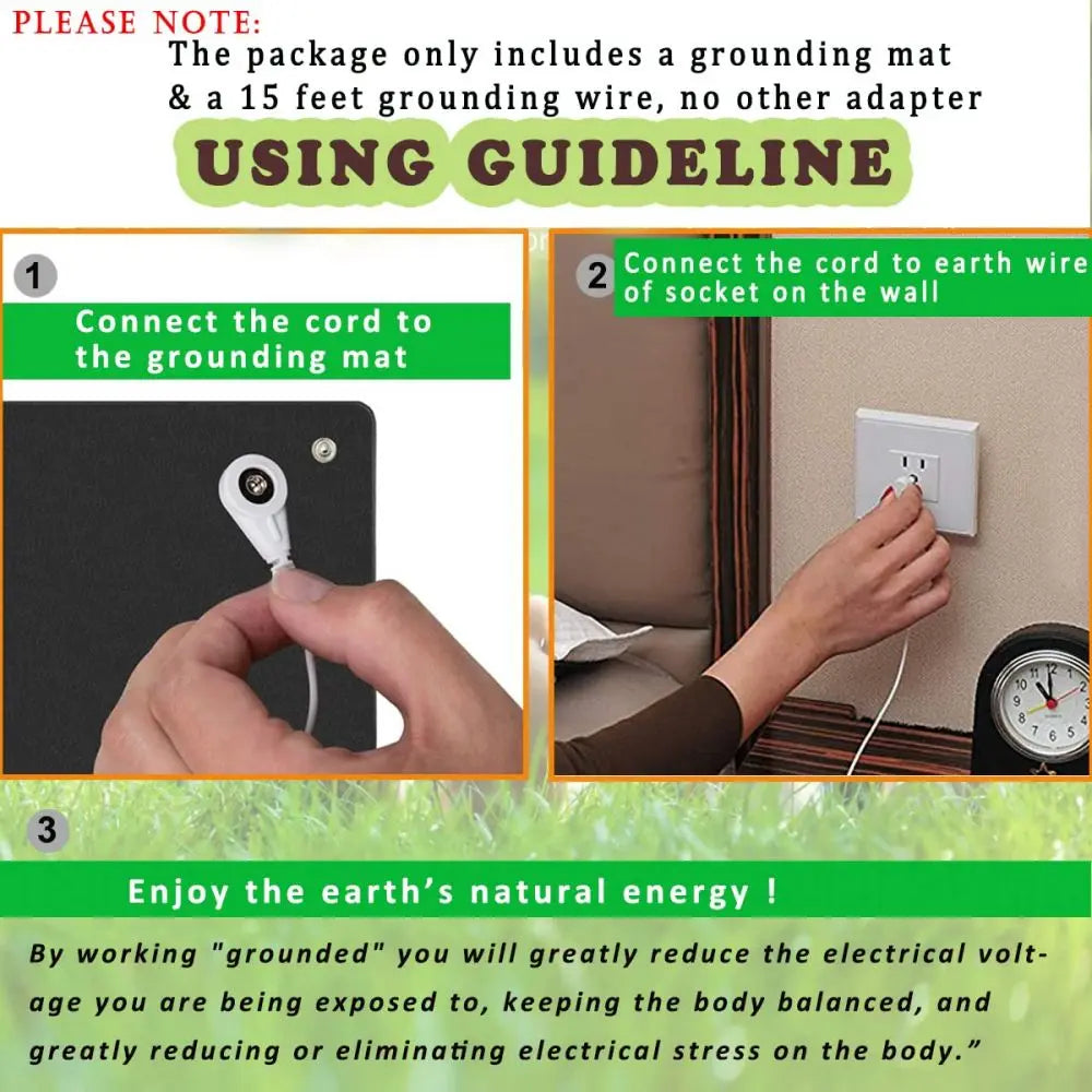 Grounding Mat For Improving Sleep Grounding Pad Health