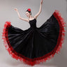 Gypsy Woman Spanish Flamenco Skirt Polyester Satin Smooth