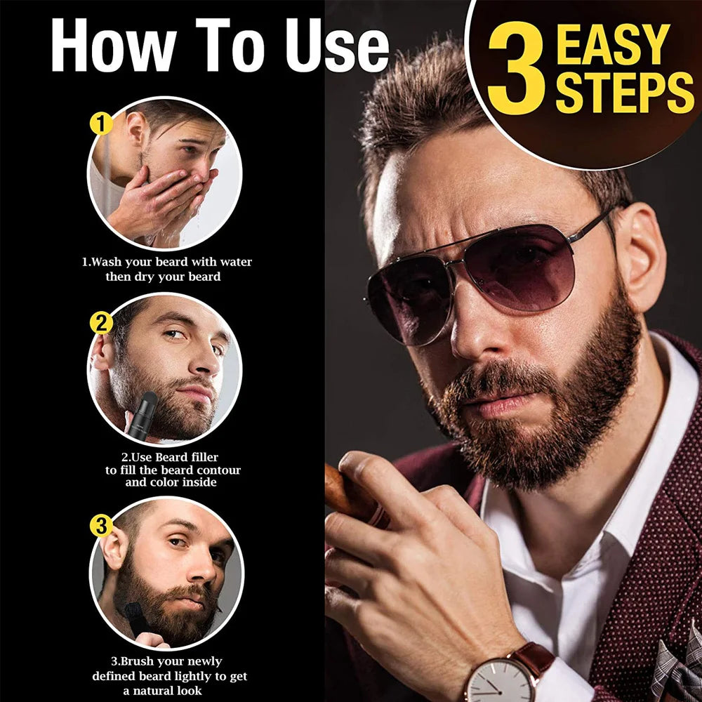 Beard Filler Beard Thick Powder Beard Styling Powder