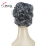 Strongbeauty Silver Short Natural Wave Ponytail Hair Extension