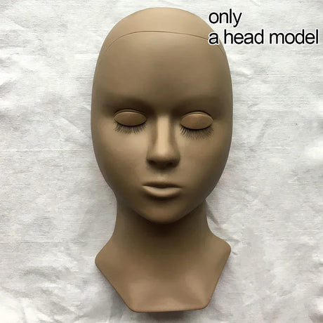 Mannequin Head For Eyelashes Handmade Practice Silicone Lash