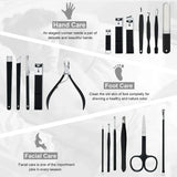 Professional Manicure Set Kit Pedicure Scissor Tweezer Eyebrow
