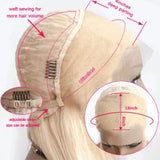 Honey Blonde Color Lace Front Human Hair