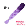 Synthetic Jumbo Braiding Hair Extension " Heat Resistant