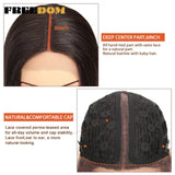 Freedom Synthetic Lace Wig Long Deep Wavy Ombre