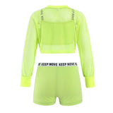Kid Girl Cool Hip Hop Dance Outfits 3Pcs