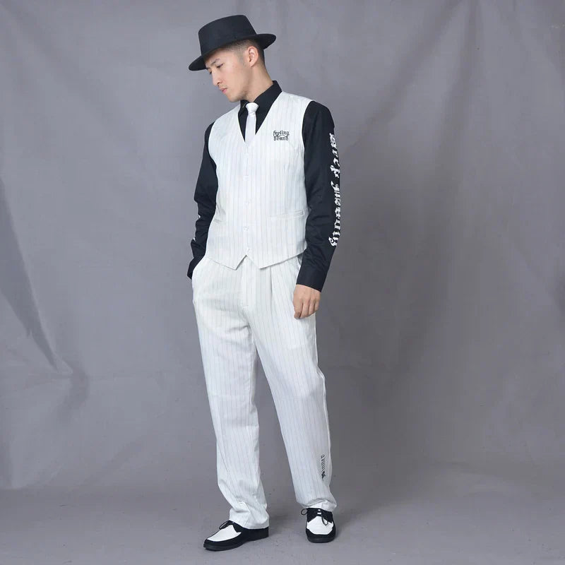 Hip Hop Suit Locking Vest Machine Dance Clothing
