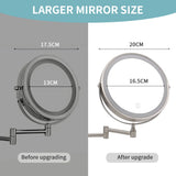 Wall Mounted Bathroom Mirror Adjustable Led Makeup Mirror