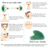 Natural Green Jade Roller Gua Sha Facial