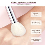 Jessup Makeup Brushes Synthetic-Natural Hair Foundation Powder