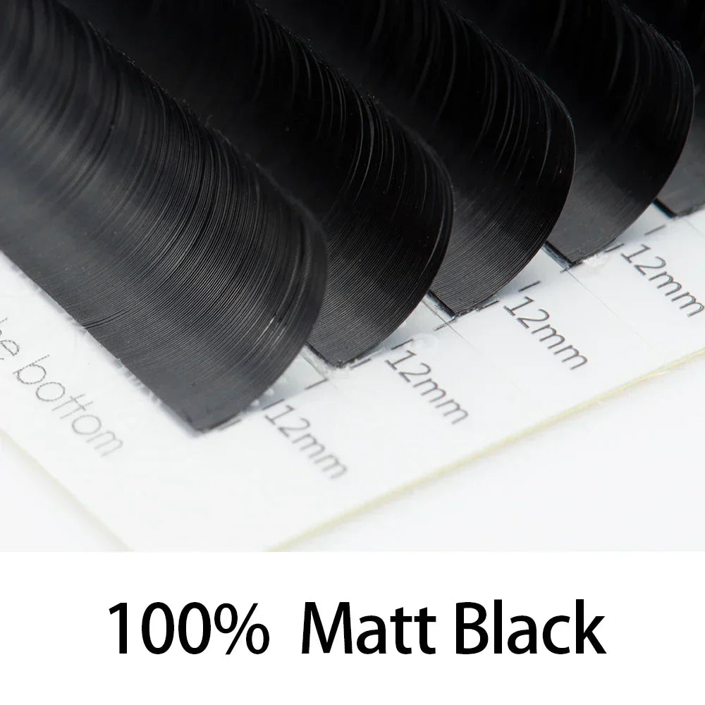 Lagee Flat Ellipse Eyelashes Extensions Matte Black Split