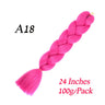 Synthetic Jumbo Braiding Hair Extension " Heat Resistant
