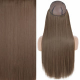 Merisihair Synthetic No Clip Invisible Wire Hair Extensions