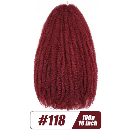 Synthetic Afro Kinky Marley Braids Hair Soft Jumbo
