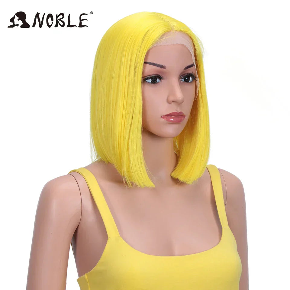 Noble Cosplay Synthetic Lace Wig Cosplay Wig Short