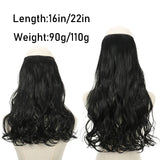 Hair Extensions No Clips Synthetic Fake Hair Ombre