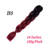 Synthetic Jumbo Braiding Hair Extension " Heat Resistant