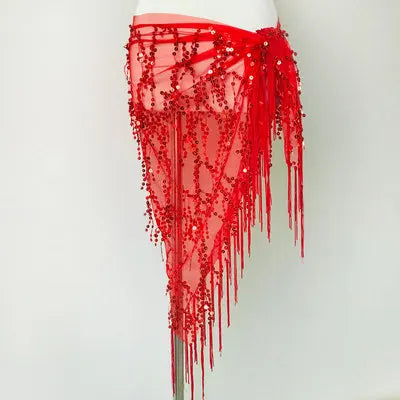New Style Belly Dance Costumes Sequins Tassel Belly