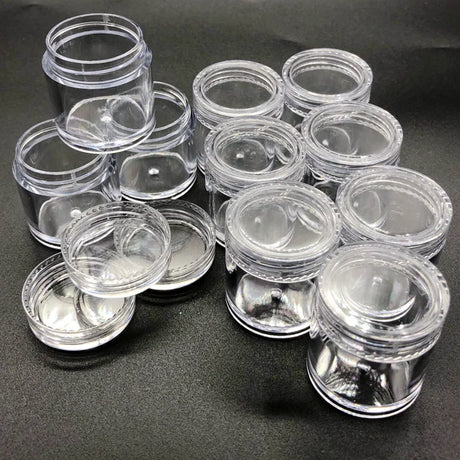 Small Round Jars Strorage Box Acrylic Japan Style