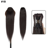 S-Noilite Ponytail Human Hair -Inches Claw Clip In