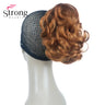 Strongbeauty Silver Short Natural Wave Ponytail Hair Extension