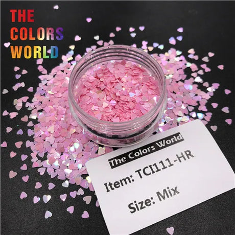 Heart-Shaped Nail Glitter Mix