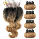 Brazilian Body Wave Bundles With Closure Human Hair
