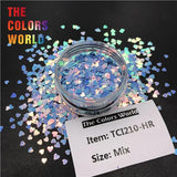 Heart-Shaped Nail Glitter Mix