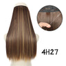 Hair Extensions No Clips Synthetic Fake Hair Ombre